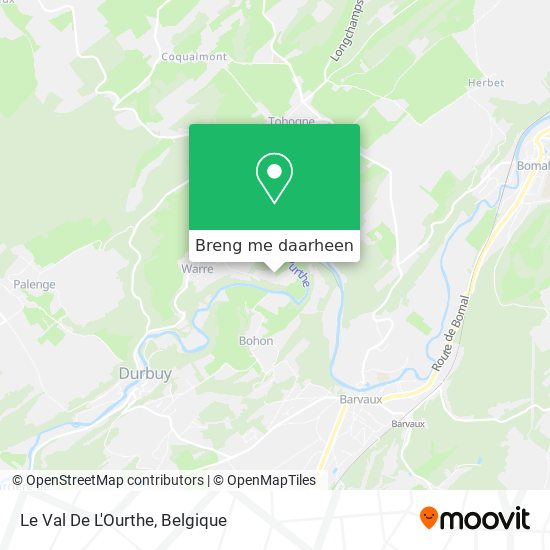 Le Val De L'Ourthe kaart