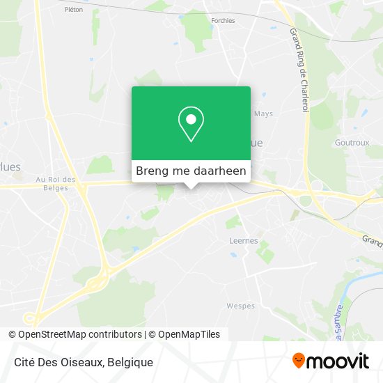 Cité Des Oiseaux kaart