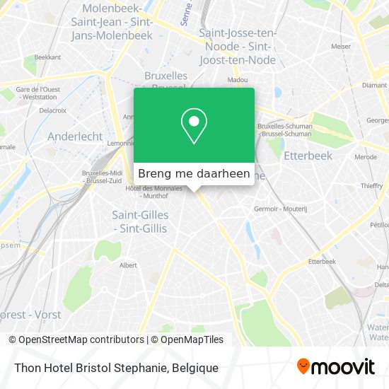 Thon Hotel Bristol Stephanie kaart