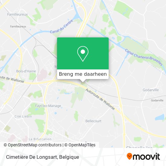 Cimetière De Longsart kaart