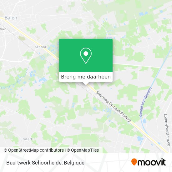 Buurtwerk Schoorheide kaart