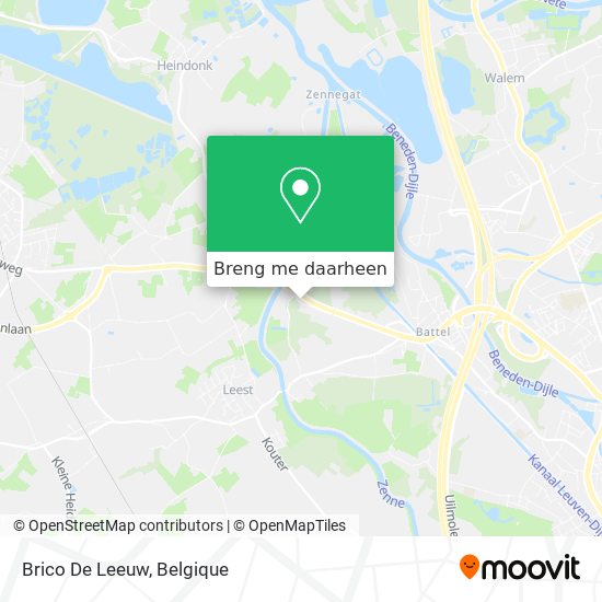 Brico De Leeuw kaart