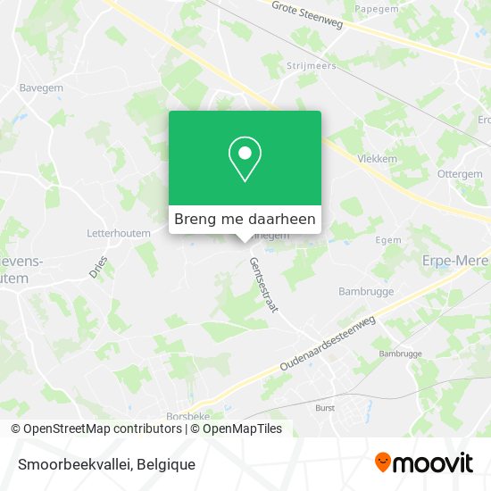 Smoorbeekvallei kaart