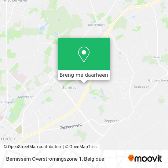 Bernissem Overstromingszone 1 kaart