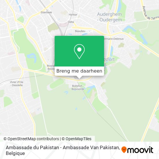 Ambassade du Pakistan - Ambassade Van Pakistan kaart