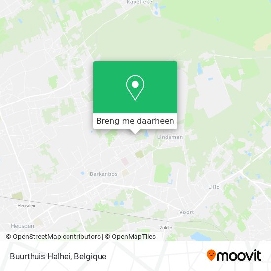 Buurthuis Halhei kaart