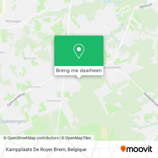 Kampplaats De Royer Brem kaart