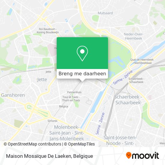 Maison Mosaïque De Laeken kaart