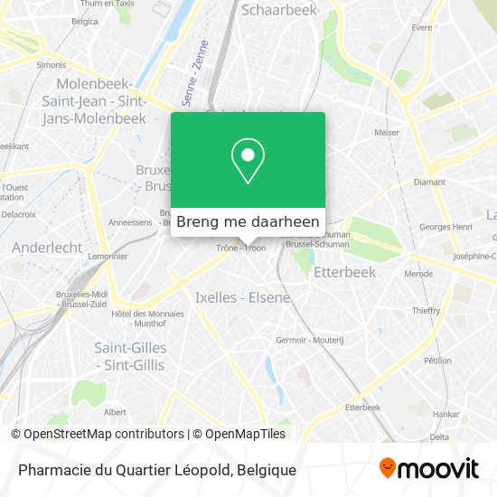 Pharmacie du Quartier Léopold kaart