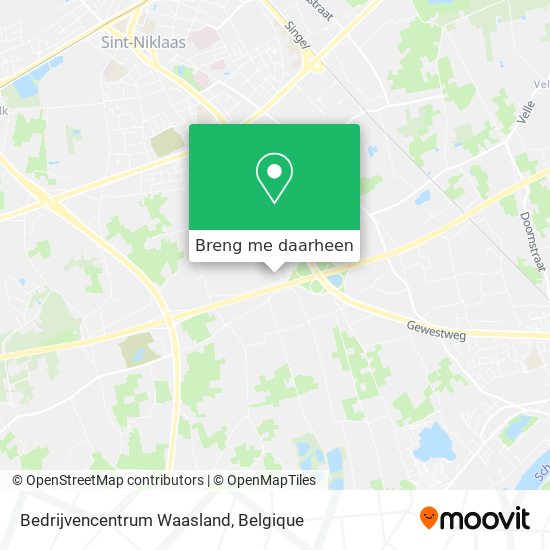 Bedrijvencentrum Waasland kaart