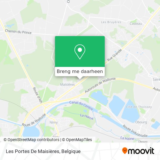 Les Portes De Maisières kaart