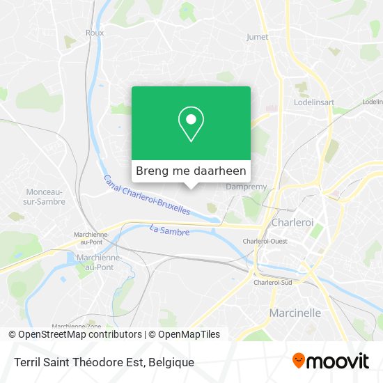 Terril Saint Théodore Est kaart