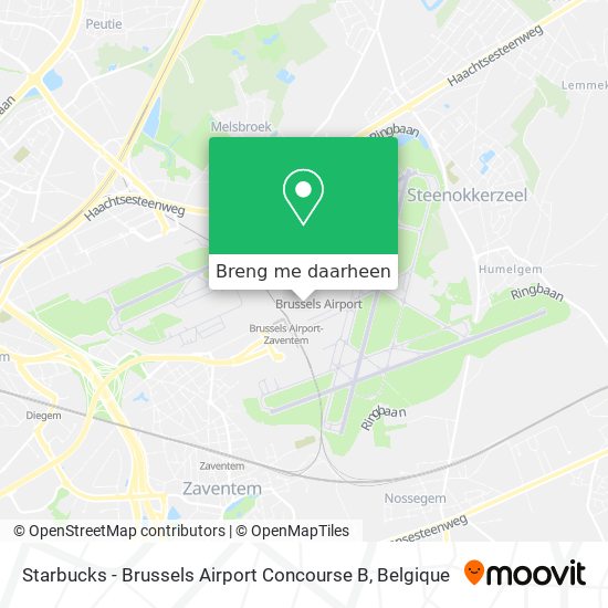 Starbucks - Brussels Airport Concourse B kaart