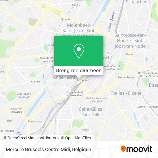 Mercure Brussels Centre Midi kaart
