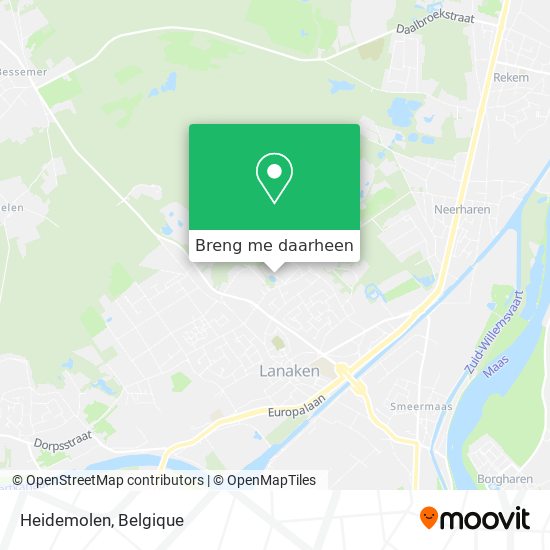 Heidemolen kaart