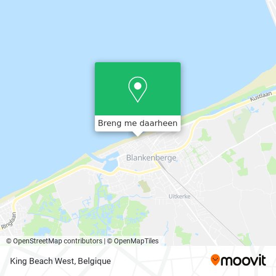 King Beach West kaart
