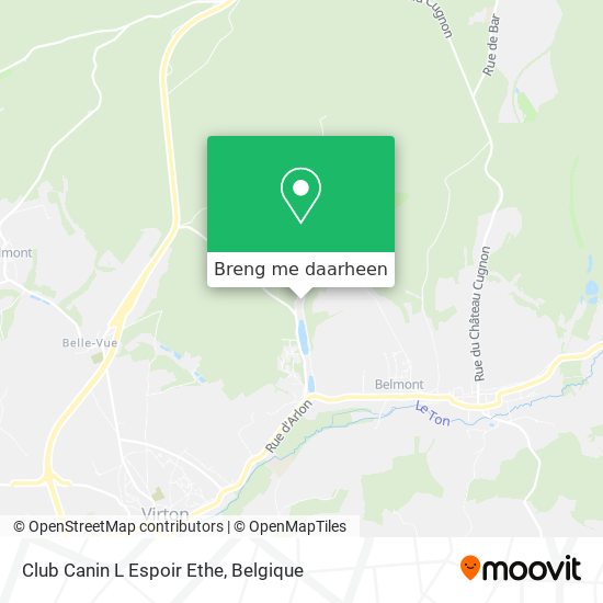 Club Canin L Espoir Ethe kaart