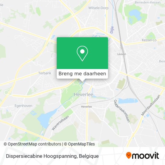 Dispersiecabine Hoogspanning kaart