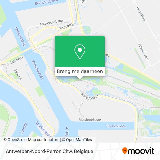Antwerpen-Noord-Perron Chw kaart