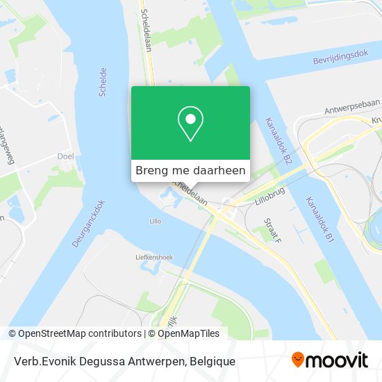 Verb.Evonik Degussa Antwerpen kaart