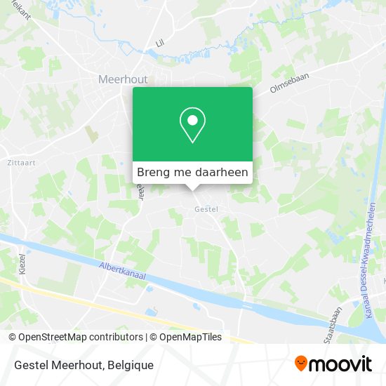 Gestel Meerhout kaart