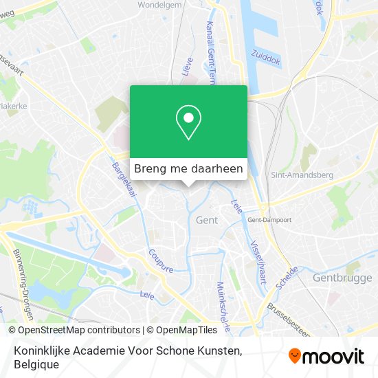 Koninklijke Academie Voor Schone Kunsten kaart