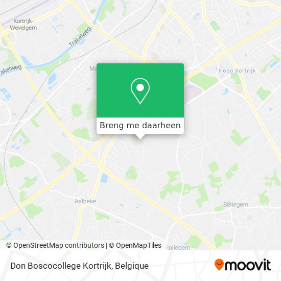 Don Boscocollege Kortrijk kaart