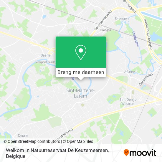 Welkom In Natuurreservaat De Keuzemeersen kaart