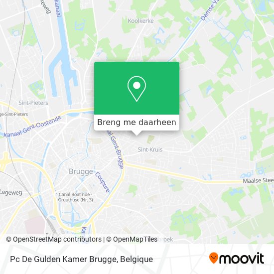 Pc De Gulden Kamer Brugge kaart