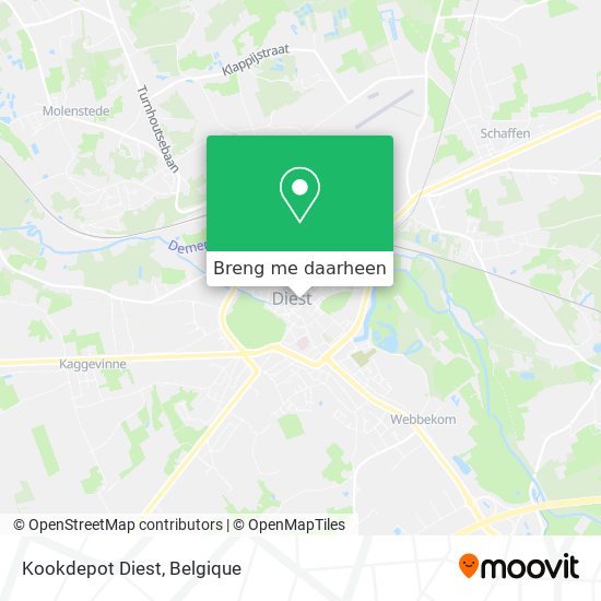 Kookdepot Diest kaart