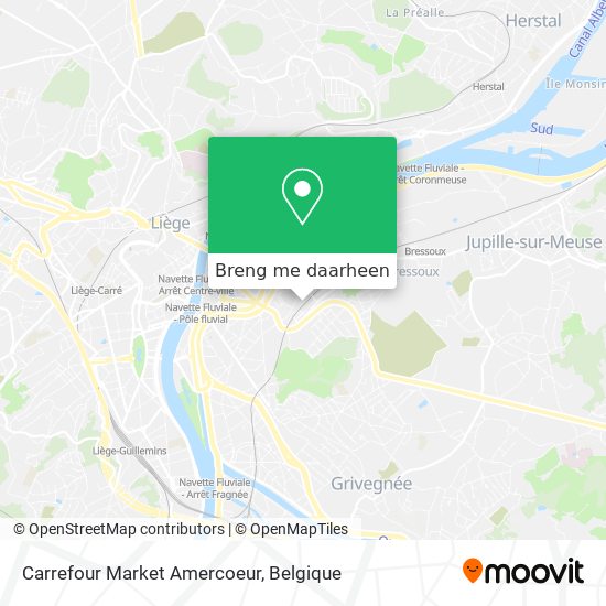 Carrefour Market Amercoeur kaart