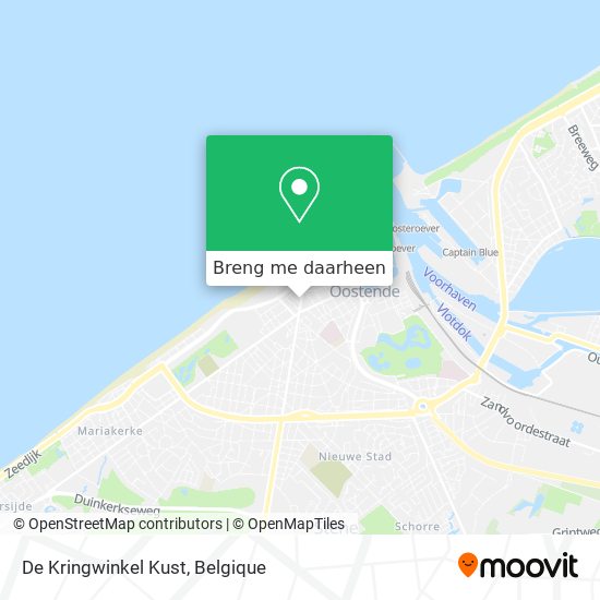 De Kringwinkel Kust kaart