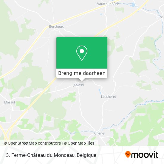3. Ferme-Château du Monceau kaart