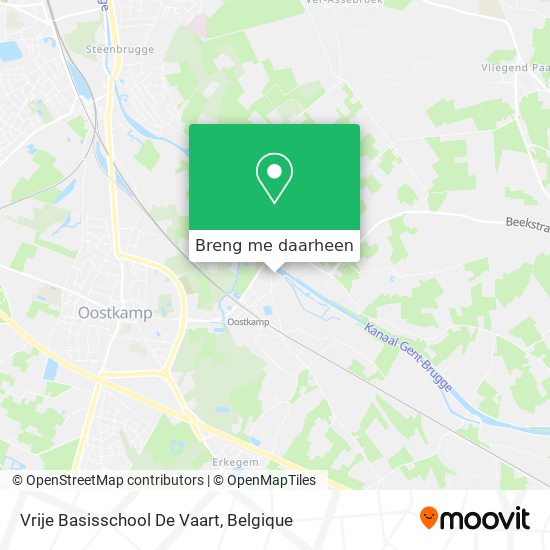 Vrije Basisschool De Vaart kaart