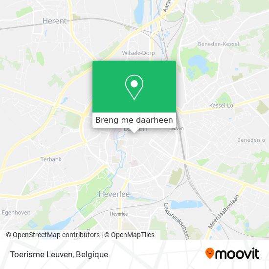 Toerisme Leuven kaart