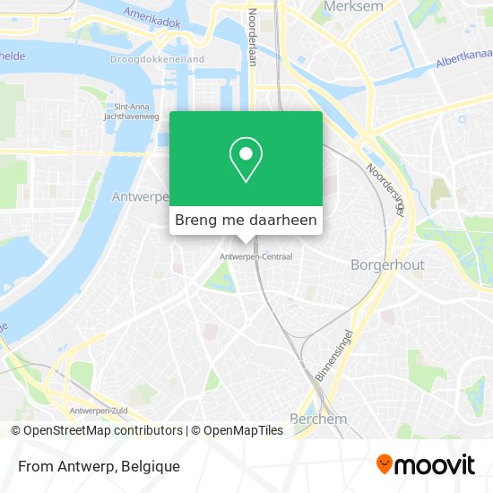 From Antwerp kaart