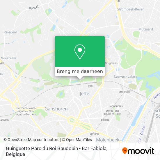 Guinguette Parc du Roi Baudouin - Bar Fabiola kaart