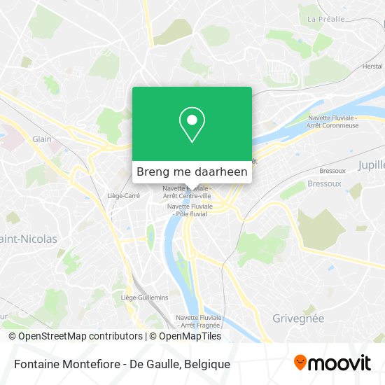 Fontaine Montefiore - De Gaulle kaart