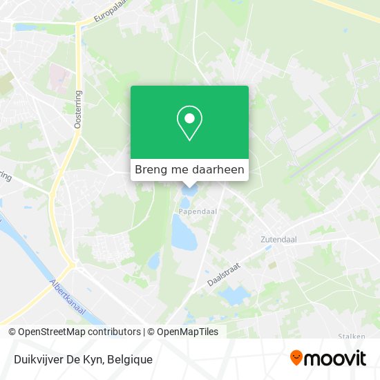 Duikvijver De Kyn kaart