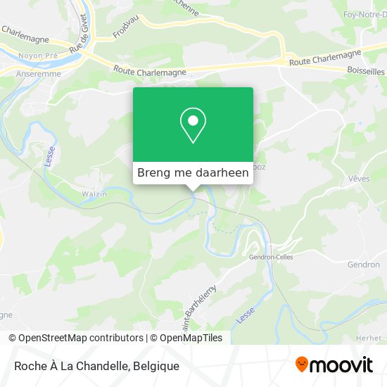 Roche À La Chandelle kaart