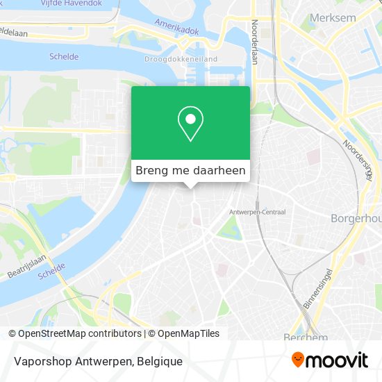 Vaporshop Antwerpen kaart