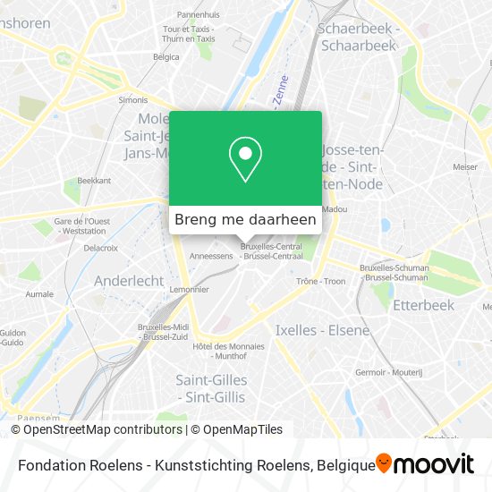 Fondation Roelens - Kunststichting Roelens kaart