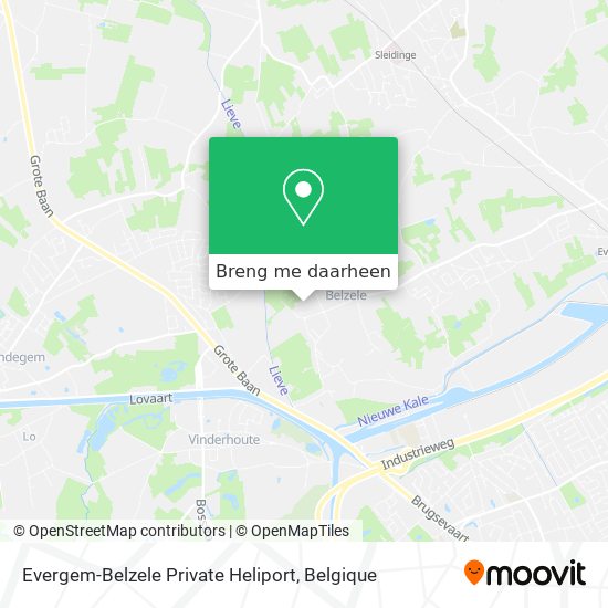 Evergem-Belzele Private Heliport kaart