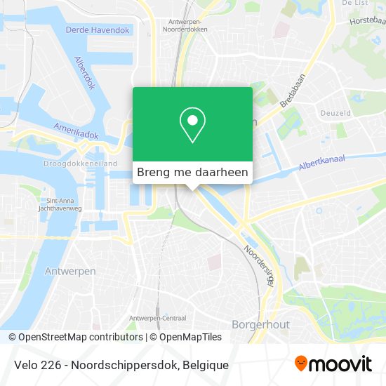 Velo 226 - Noordschippersdok kaart