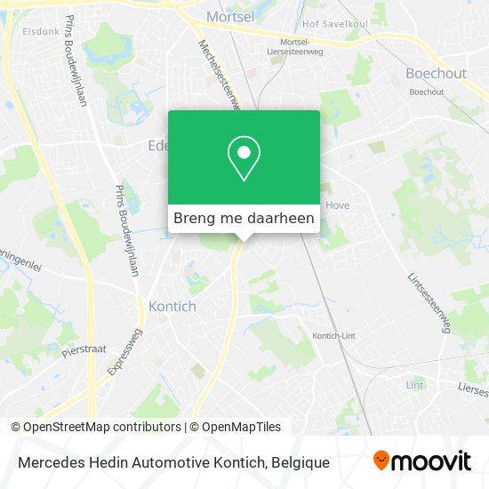 Mercedes Hedin Automotive Kontich kaart
