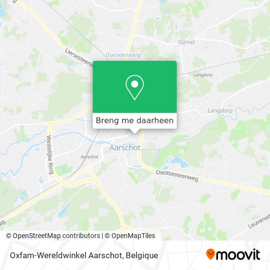 Oxfam-Wereldwinkel Aarschot kaart