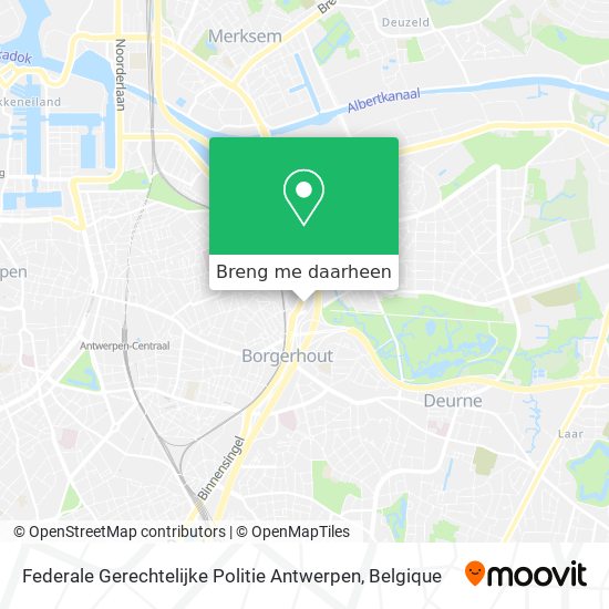 Federale Gerechtelijke Politie Antwerpen kaart