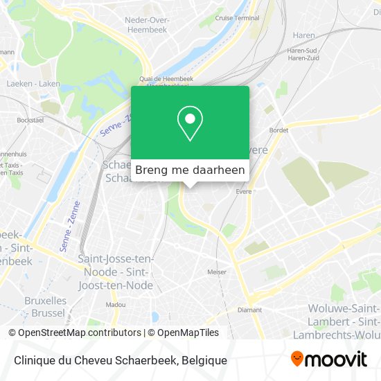 Clinique du Cheveu Schaerbeek kaart