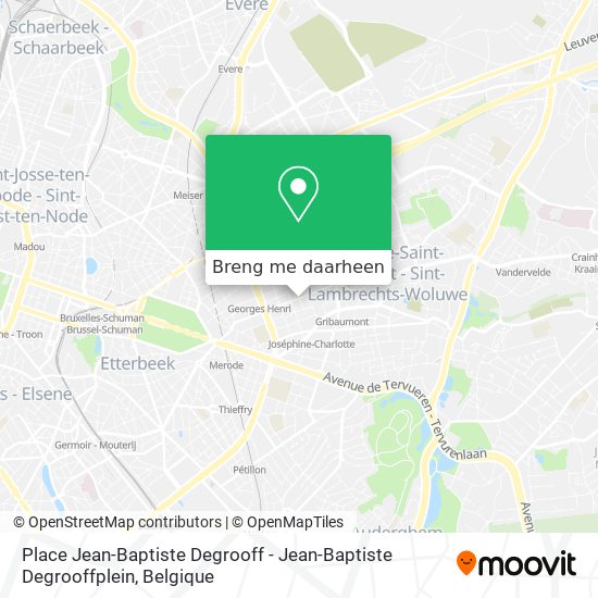 Place Jean-Baptiste Degrooff - Jean-Baptiste Degrooffplein kaart