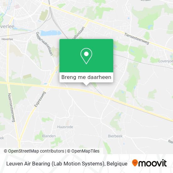 Leuven Air Bearing (Lab Motion Systems) kaart